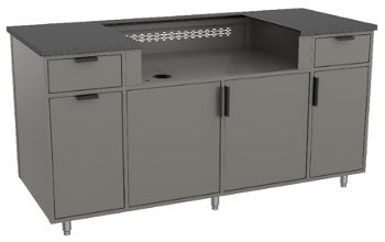 Griddle Island Challenger Cabinet - 6020 - CozeeFlames.com