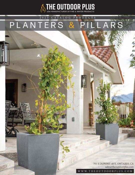 The Outdoor Plus Planters & Pillars Catalog - CozeeFlames.com