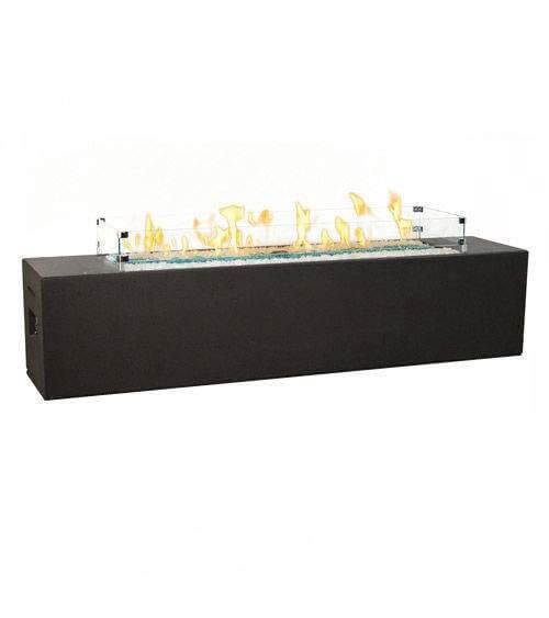 American Fyre Designs- Low Milan Linear Fire Table- 216-xx-11-M8xC - CozeeFlames.com