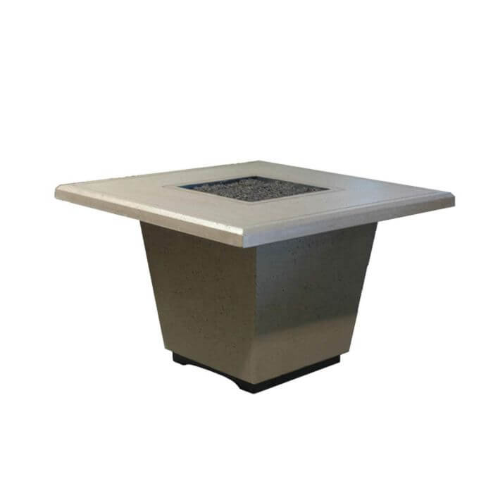 American Fyre Designs- Cosmopolitan Square Table- 640-xx-11-M2xC - CozeeFlames.com