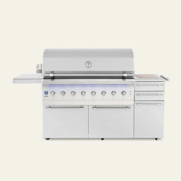 American Made Grills - Freestanding Encore 54" Hybrid Gas Grill -ENCFS54-NG/LP - CozeeFlames.com