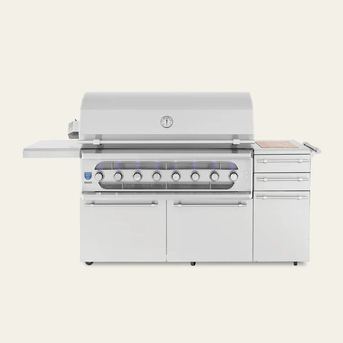 American Made Grills - Freestanding Muscle 54" Hybrid Gas Grill -MUSFS54-NG/LP - CozeeFlames.com