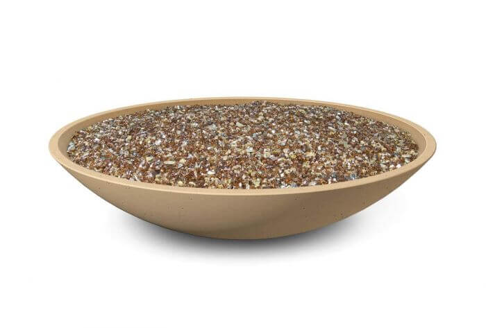 American Fyre Designs- 48" Marseille Fire Bowl- 751-xx-11-M6xC - CozeeFlames.com