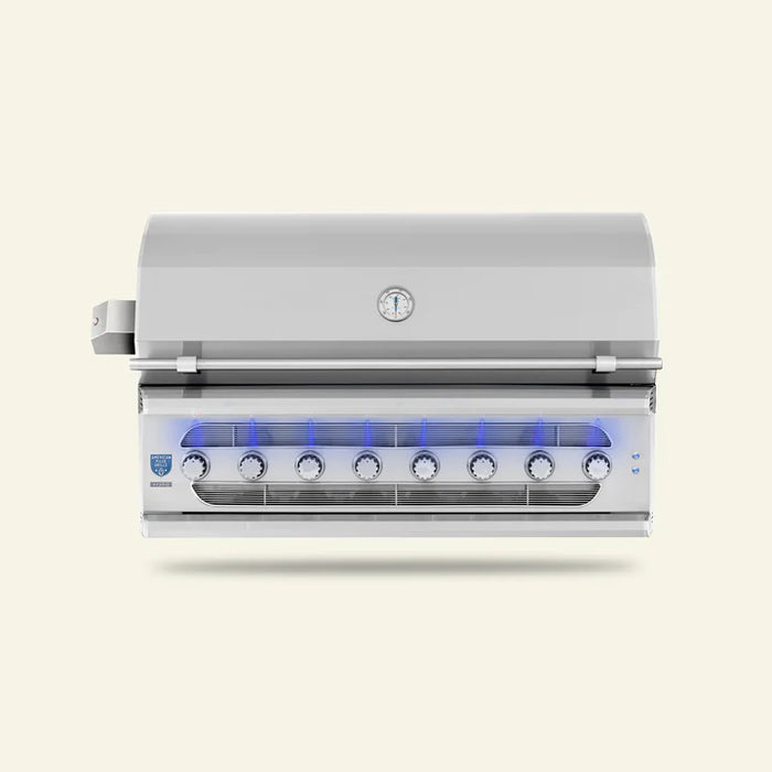 American Made Grills - Built-In Muscle 54" Hybrid Gas Grill- MUS54-NG/LP - CozeeFlames.com