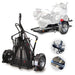 Go! Series Single Rail Folding Motorcycle Trailers – Deluxe Chrome Wheels Balanced
