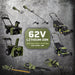 Green Machine 62V 23-Inch Self-Propelled Brushless Cordless Electric Lawn Mower, Includes Two 4.0Ah Batteries and Rapid Charger