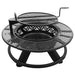 Red Mountain Valley 47 in. Wood-Burning Fire Pit with Adjustable BBQ Grate, Geometric