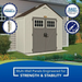 Suncast BMS8400D “4 x 8” Tremont Storage Shed