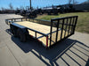 6’4″ x 16 Utility Trailer Double Axle Dovetail With Gate Powder Coated (2) 3500lb Axles