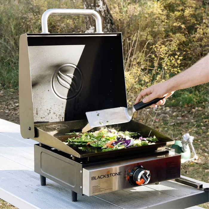 Original 17" Tabletop Griddle with Hood - 2143 - CozeeFlames.com