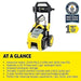 Karcher 2,100 PSI 1.2 GPM Electric Cold Water K2100PS Pressure Washer with Turbo, 15 Degree, 40 Degree and Soap Nozzles