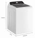 Whirlpool WTW5025SW 4.5 Cu. Ft. Top Load Washer, Built-In Faucet, Agitator