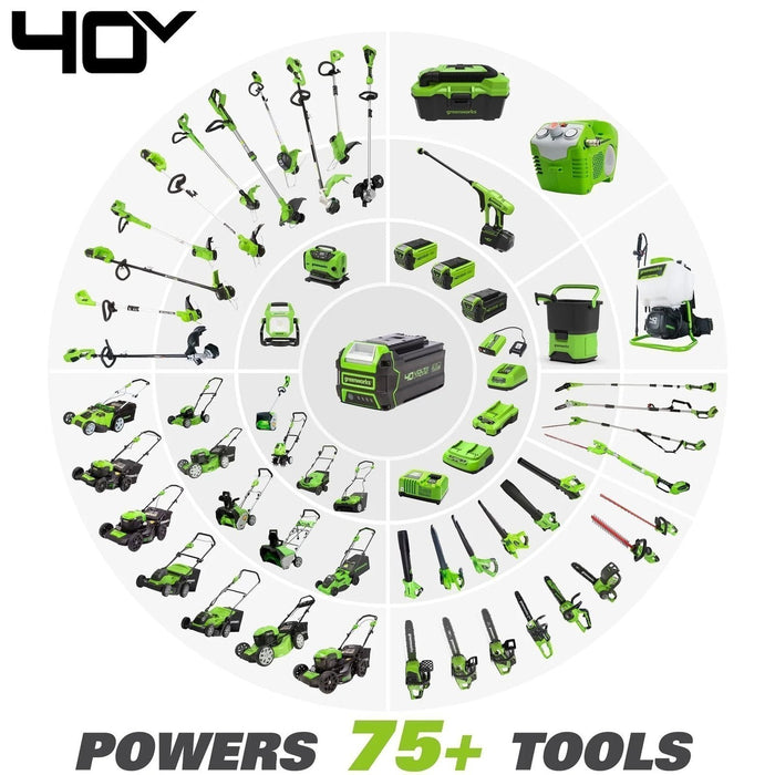 Greenworks Self-Propelled 21-inch Brushless Lawn Mower 40V with 5Ah Battery and Charger