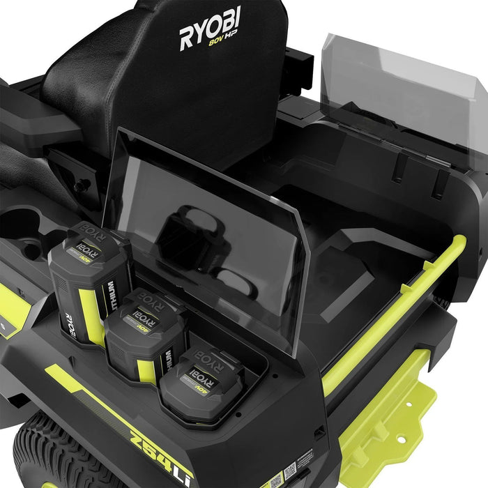80V Max HP Lithium 54″ Brushless Electric Zero Turn Lawn Mower