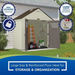 Suncast BMS8400D “4 x 8” Tremont Storage Shed