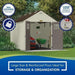 Suncast Tremont 8×10 BMS8100 Outdoor Resin Storage Shed