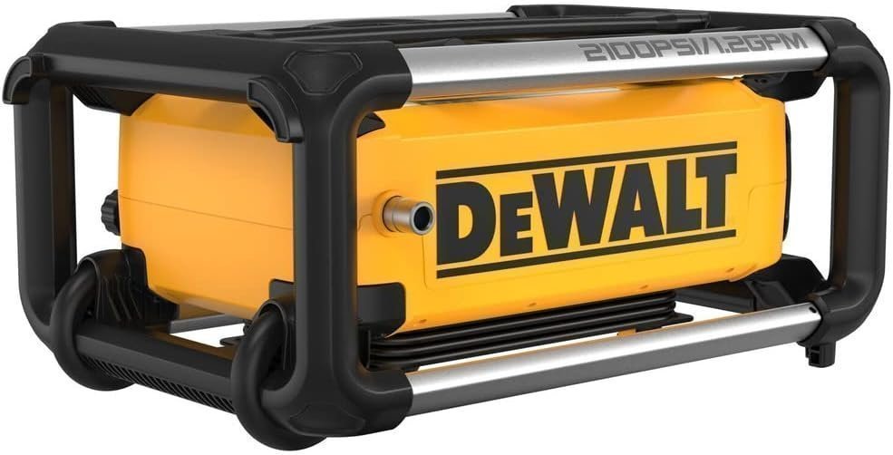 DEWALT Electric Pressure Washer, 2100 PSI, Jobsite Power Washer (DWPW2100) Yellow