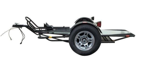 Single Rail Motorcycle Trailer – Compact, Easy-to-Tow Hauler for One Bike