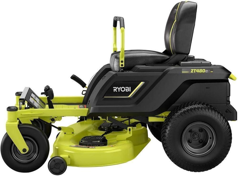 RYOBI 42 in. 100 Ah Battery Electric Riding Zero Turn Mower RY48ZTR100