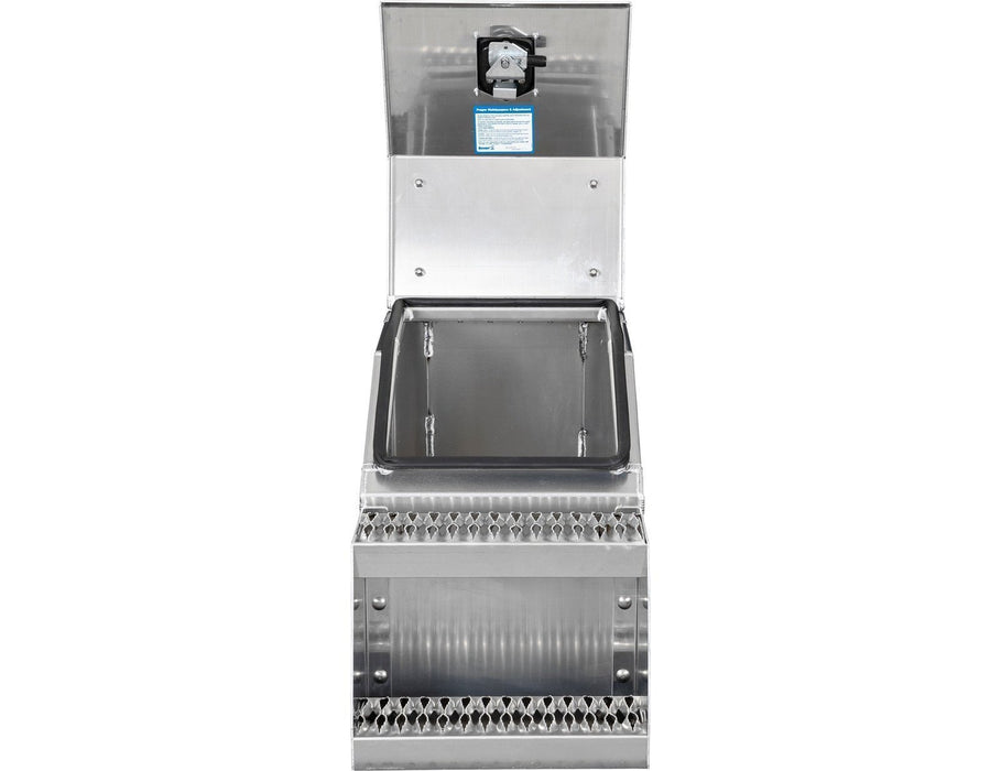 Buyers Products 28-in x 24-in x 19-in Smooth Aluminum Step Box Truck Tool Box 1705285