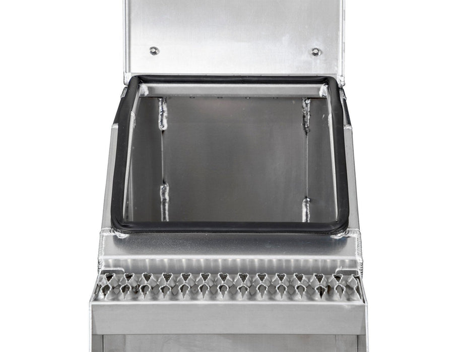 Buyers Products 28-in x 24-in x 19-in Smooth Aluminum Step Box Truck Tool Box 1705285