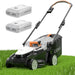 Litheli 13″ 20V Cordless Lawn Mower with 4.0Ah Battery