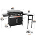 Blackstone 36-in Culinary Cabinet Griddle with Side Table: Versatile Outdoor Cooking in Stainless Steel