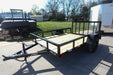 6′ 4″ x 10 Utility Trailer Dovetail Powder Coated With Gate 3,500lb Axle