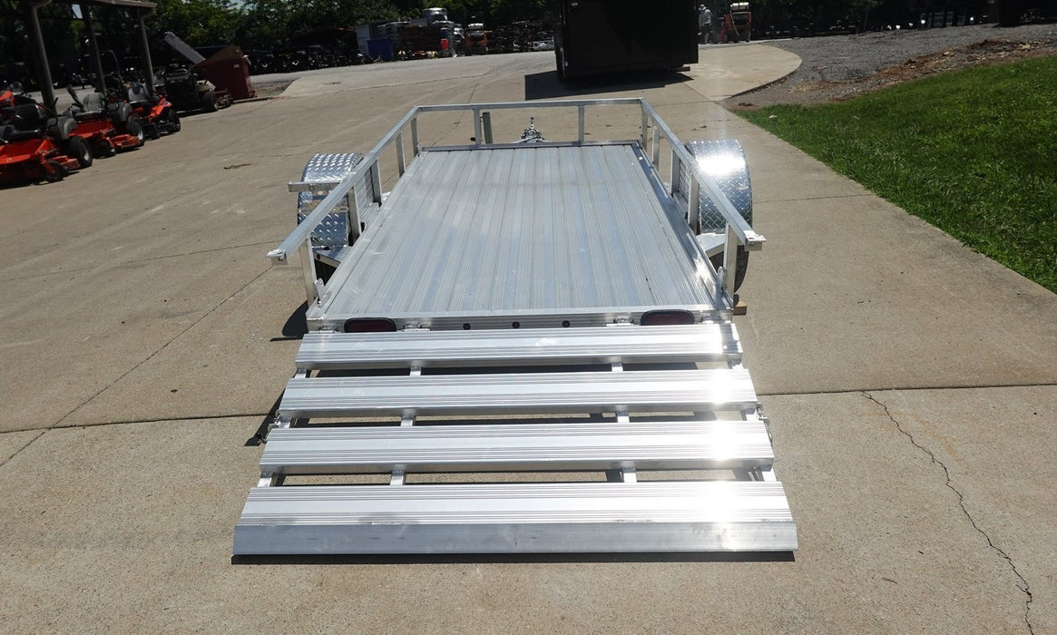 5′ x 10′ Aluminum Utility Trailer with Gate and Mag Wheels – 3500 lb Axle