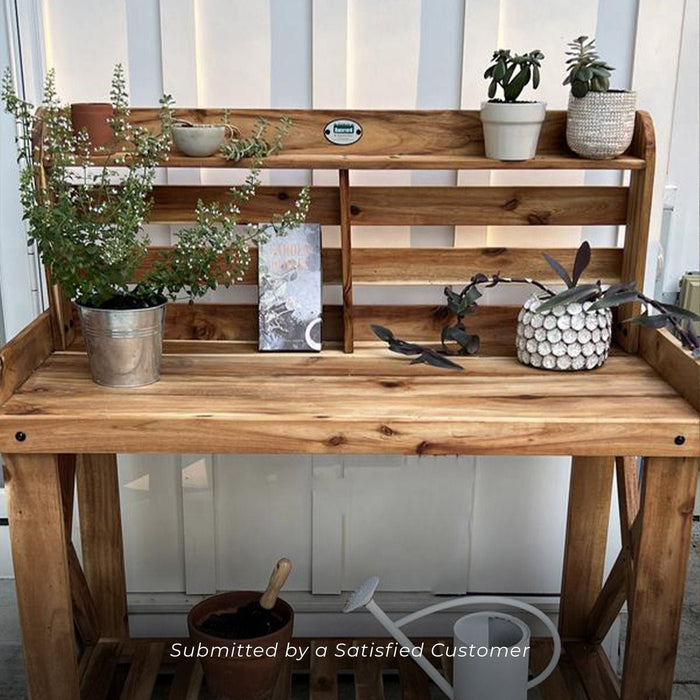 Potting Table/Bench/Serving Bar – Acacia Wood