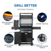 Napoleon Phantom Rogue® PRO-S 425 Grill with Infrared Side and Rear Burners, Freestanding Gas Grill with Infrared Rear & Side Burners - Matte Black - CozeeFlames.com