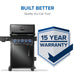 Napoleon Phantom Rogue® PRO-S 425 Grill with Infrared Side and Rear Burners, Freestanding Gas Grill with Infrared Rear & Side Burners - Matte Black - CozeeFlames.com