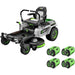 EGO Power ZT4204L 42-Inch 56-Volt Lithium-ion Cordless Z6 Zero Turn Riding Mower with (4) 10.0Ah Batteries and Charger Included