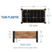 Planter 100% Authentic Teak Wood