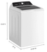 Whirlpool WTW5020SW 4.6 Cu. Ft. Top Load Impeller Washer