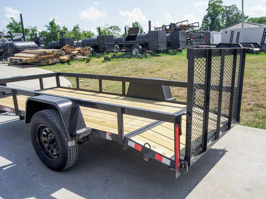 5×12 Powder Coated Dovetail Utility Trailer 3500lb Axle