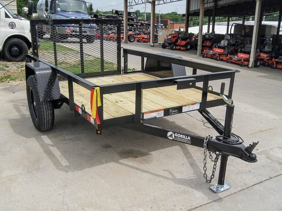 5×8 Powder Coated Dovetail Utility Trailer Single 3,500lb Axle