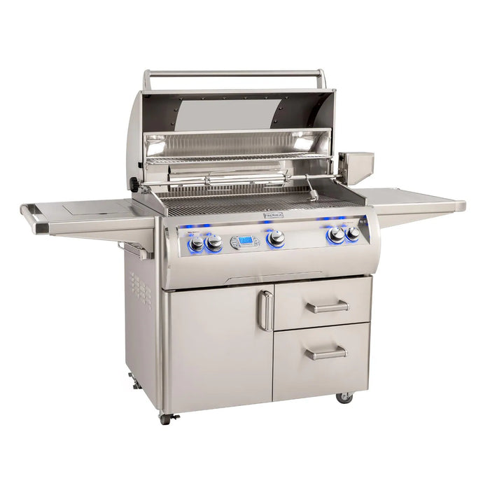 Fire Magic - 36-inch Echelon Diamond E790i Freestanding Grill with Digital Thermometer & Single Side Burner - CozeeFlames.com
