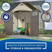 Cascade 7 ft. W x 4 ft. D Plastic Storage Shed