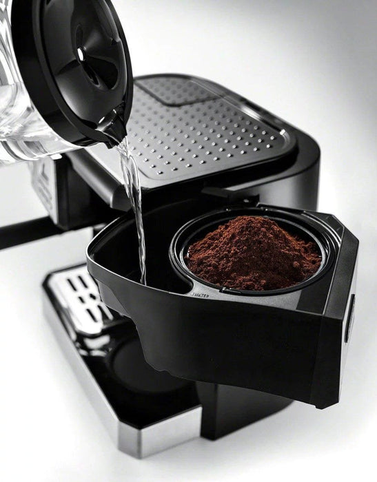 De’Longhi COM530M – Digital All-in-One Combination Coffee and Espresso Machine – Black and Stainless Steel