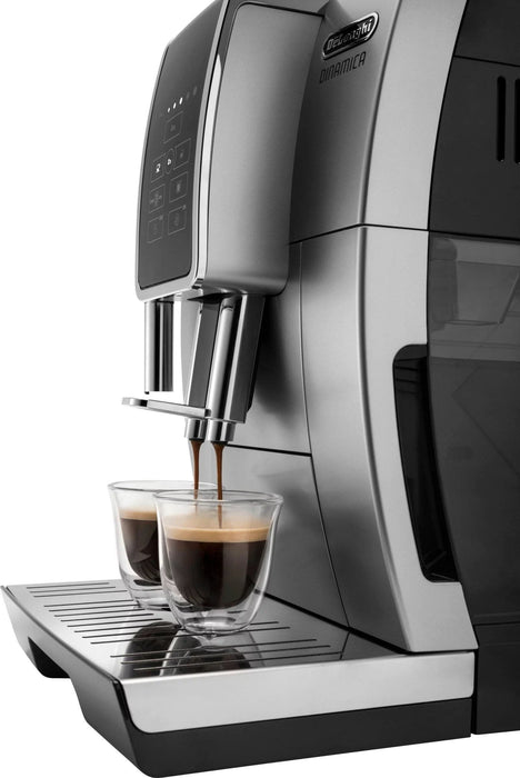 De’Longhi – Dinamica TrueBrew Over Ice Fully Automatic Coffee and Espresso Machine- Chrome and Black