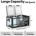 ICECO VL90 ProD 95 Quarts(90L) Dual Zone Portable Refrigerator, Multi Directional Lid, 12 Volt Refrigerator Home & Car Use