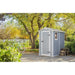 Keter Manor 4 ft. W x 6 ft. D Vertical Resin Outdoor Storage Shed Ideal For Patio Installation Included