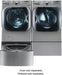 LG – 5.2 Cu. Ft. High Efficiency Front-Load Washer with Steam and TurboWash Technology – Graphite steel