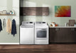 LG – 5.5 Cu. Ft. Smart Top Load Washer with TurboWash3D – White