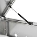 vidaXL Triple Wheelie Bin Shed 63.4 gal Stainless