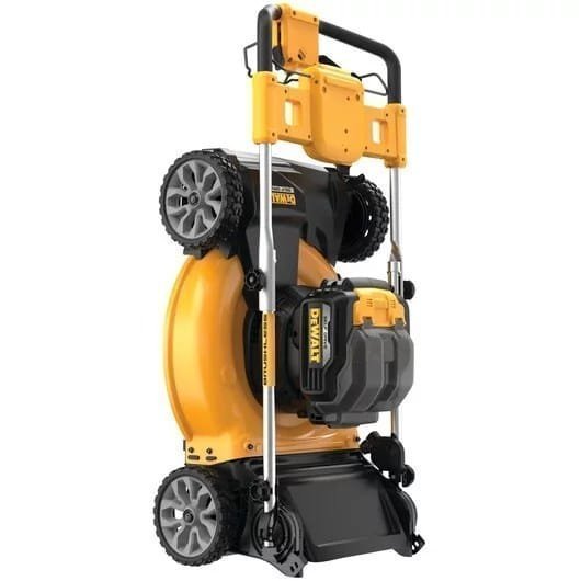 21 in. 20-Volt Cordless Electric Manual Walk Behind Self Propelled Mower with Two 12 Ah Flexvolt Batteries and Charger