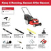 21in. 140cc Briggs & Stratton Self Propelled Gas Lawn Mower with Mulching Kit Included