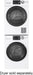 GE – 2.4 Cu. Ft. High Efficiency Stackable Front Load Washer with Steam and Sanitize – White