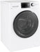 GE – 2.4 Cu. Ft. High Efficiency Stackable Front Load Washer with Steam and Sanitize – White